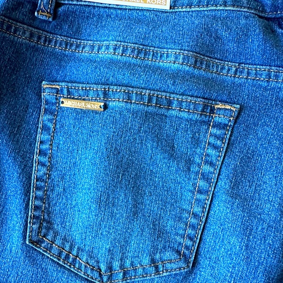 ♥️ MICHAEL KORS Women's Jeans Selma boot cut MK Logo - Picture 4 of 6